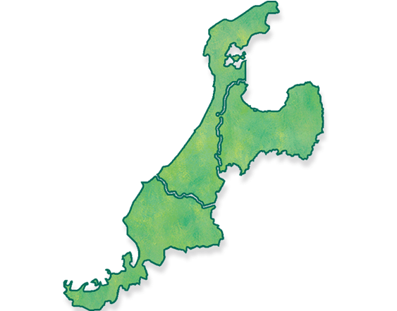 北陸全域対応可能のMAP